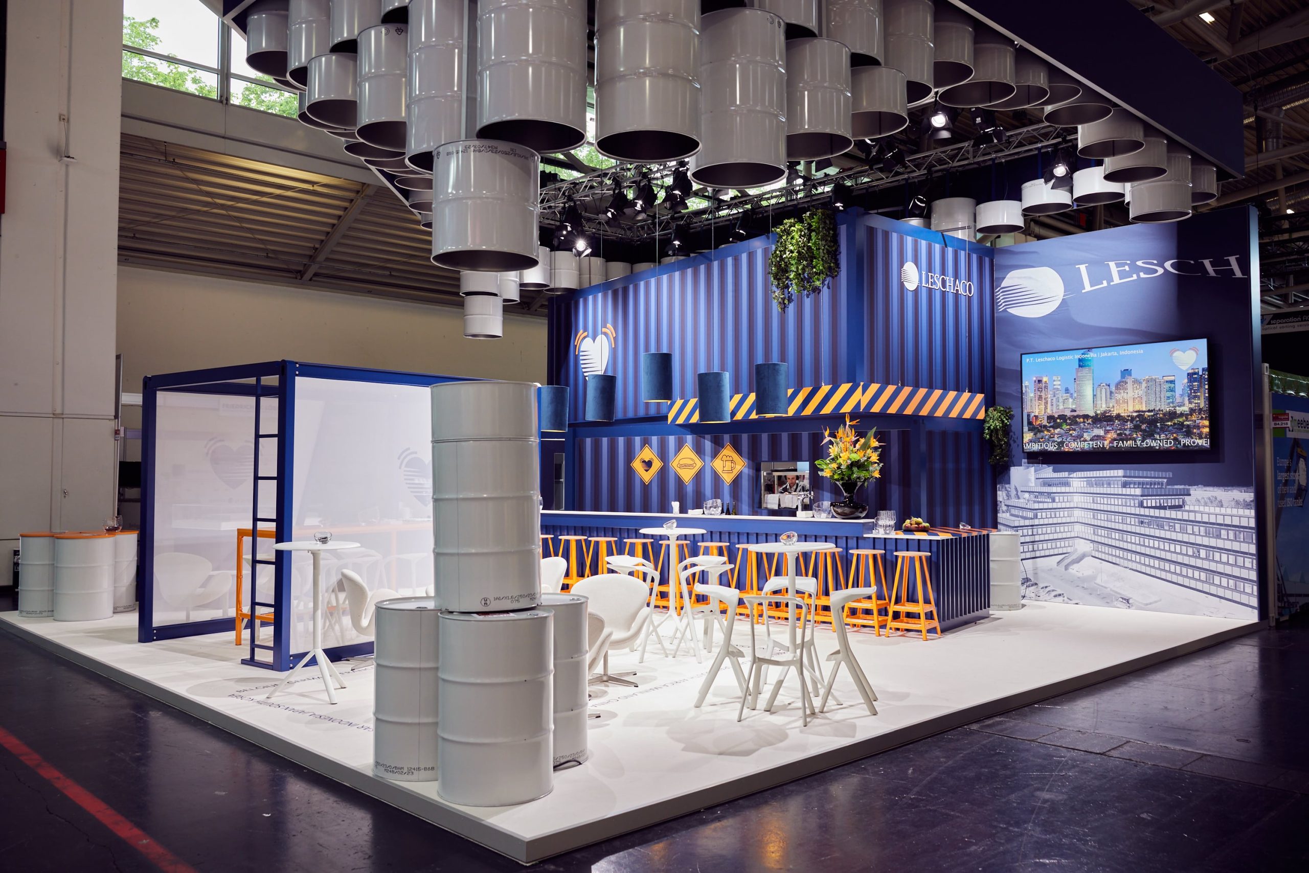 Leschacho Messestand transport logistic