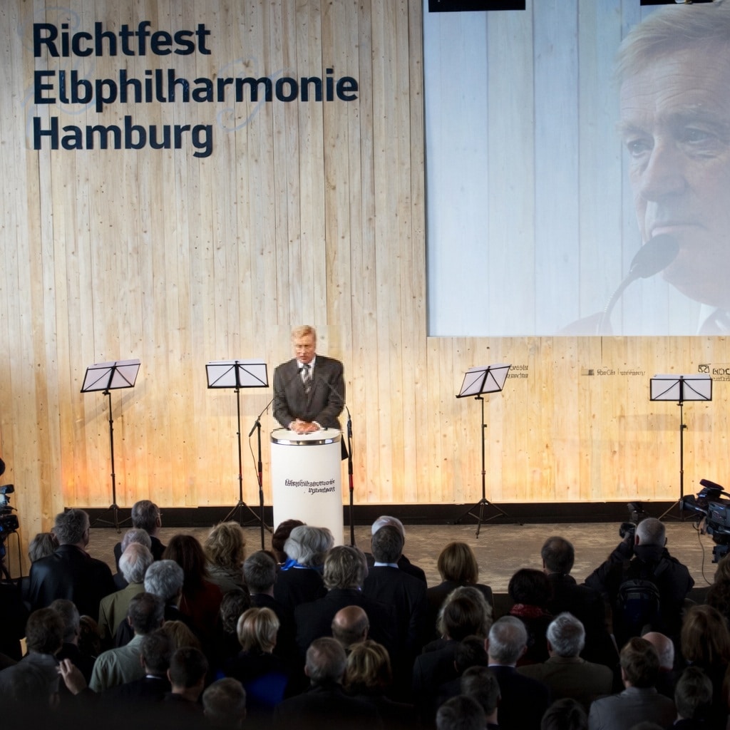 Richtfest Elbphilharmonie: Feiern zum Meilenstein
