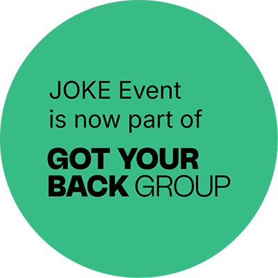 JOKE Event is now part of GOT YOUR BACK GROUP